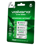 Volkano Extra series Rechargeable Batteries AA pack of 4