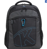 Kingsons 15.6" black laptop backpack with key chain
