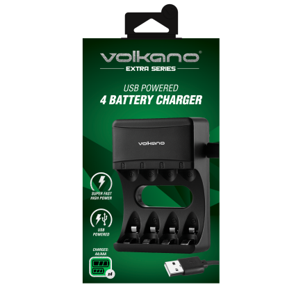 Volkano Extra Series 4-Battery Recharger AA/AAA