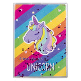 Quest A6 Glitter Notebook Unicorn Multi