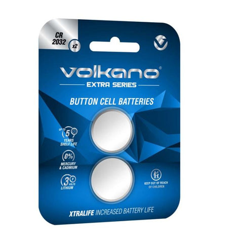 Volkano Extra series CR2032 Pack of 2 Batteries
