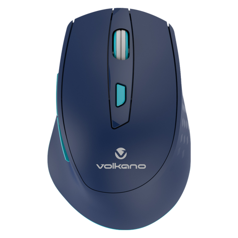 Volkano Chrome Series 2.4Ghz Wireless Ergonomic - Blue