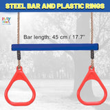 PLAYFREE - Steel Trapeze Bar Swing Set for Kids