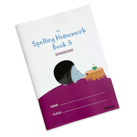 My Spelling Homework Book 3 — Sassoon Font