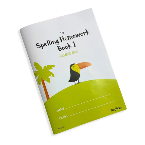 My Spelling Homework Book 1 — Sassoon Font