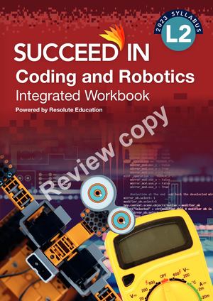Succeed in Coding & Robotics integrated Workbook L2