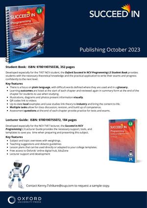 Succeed in NCV Programming L3 Student Book