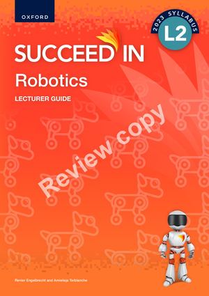 Robotics L2 Lecturer Guide