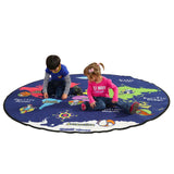 Kids Large Floor Carpet - Map Of The World (2000x2000x3mm)