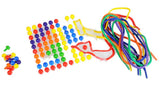 Pegboard Set with Pegs and Laces