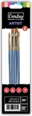 Croxley Artist Paintbrushes (4 Pack)