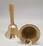 Brass School Bell -6.5cm (Día)-15cm(H) - Each