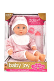 Dollsworld - Newborn Baby Joy Pink Doll (Sleeping Eyes) 38cm (15")