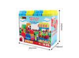 SUNTA - Fruit, Veg, Numbers Building Blocks & Stickers - 38 Pieces In Carry Bag