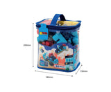 SUNTA - Police Car Plastic Building Blocks & Stickers - 38 Piece In Carry Bag