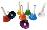 8 Tone Coloured Bells In A Set - 8 Piece