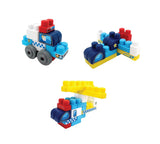 SUNTA - Police Car Plastic Building Blocks & Stickers - 38 Piece In Carry Bag