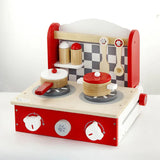 Viga Wooden Toy Kitchen Foldable Cooker- With ASMR (Sounds)