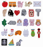 Kids Non-Slip Carpet - Shapes & Numbers 2400 x 2000 x 3mm
