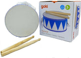 8" Marching Drum - Red & White