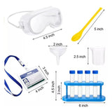 Scientist Role Play Costume Set with Goggles and Scientific Instruments