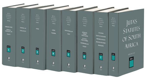 Juta’s Statutes of South Africa 2022/2023 8-Volume Set (2023)
