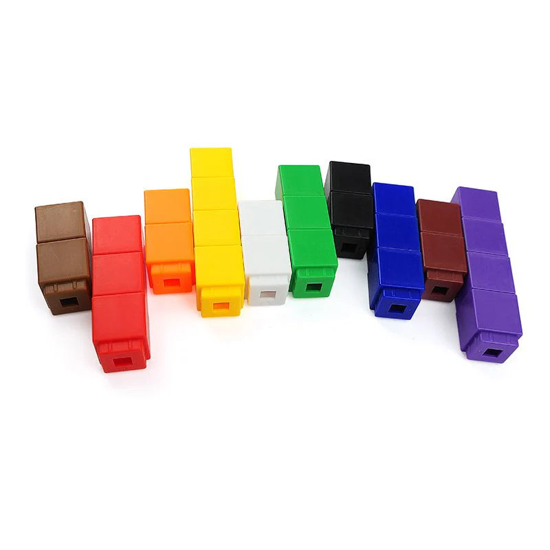 Stackable Math Cubes Stacking Counting Cubes - 100 Pieces – Elex Academic Bookstore