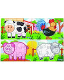 Viga Wooden Farm 4 Puzzle Box