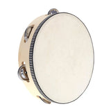 8" 20cm Classic Wooden Tambourine Music Instrument - Each
