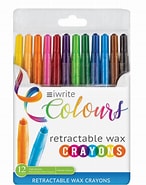 Iwrite Retractable Wax Crayon