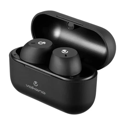 Volkano Aero Series Wireless Earbuds with Charging Case Black