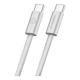 Volkano Weave Series 60w USB C to USB C 1.2m-White