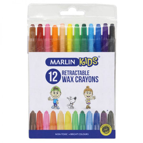 FREEDOM STATIONERY MARLIN CRAYONS - RETRACTABLE