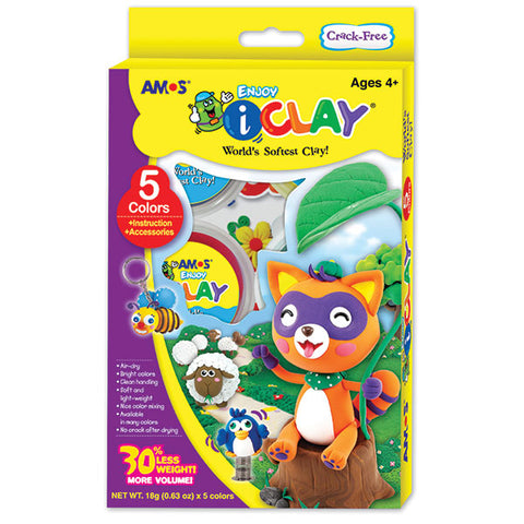 AMOS ICLAY 5 COLORS WITH ACCESSORY - IC6PAL