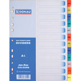 DONUA MULTI COLOUR BOARD INDEX A4 JAN-DEC