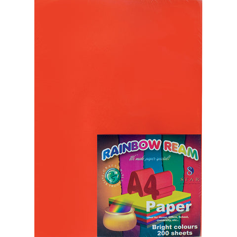 GRAFTON A4 BRIGHT PAPER 50'S RED