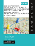 Local Government: Municipal Structures Act 117 of 1998; Preferential Procurement Policy Framework Act 5 of 2000; Local Government: Municipal Demarcation Act 27 of 1998 & Regulations 12e (Print)