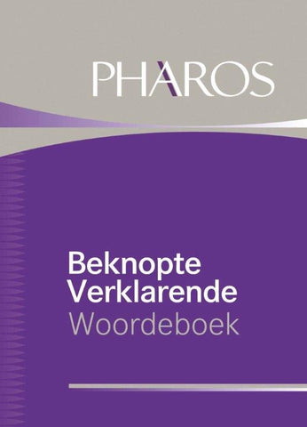 PHAROS Beknopte Verklarende Woordeboek