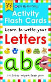 WIPE CLEAN FLASH CARDS:LETTERS(WITH PEN)