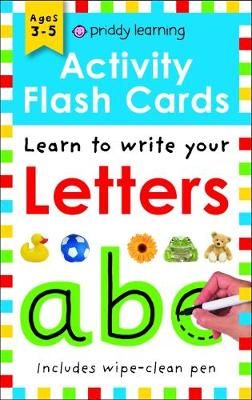 WIPE CLEAN FLASH CARDS:LETTERS(WITH PEN)