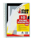 FLIP FILE FILLING POCKETS