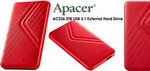Apacer AC236 2TB USB 3.1 External Hard Drive - Red