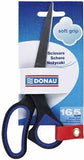 DONAU SCISSOR SOFT HANDLE BLUE/BLCK 16.5cm