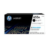 HP 655A Black Original LaserJet Toner Cartridge (12,500 Pages)