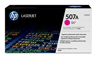 HP 507A Magenta Toner Cartridge (6,000 pages) for HP Laserjet 500 color M551, LaserJet Color M575 Printers