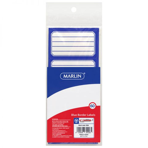 FREEDOM STATIONERY MARLIN LABELS / NAME TAGS