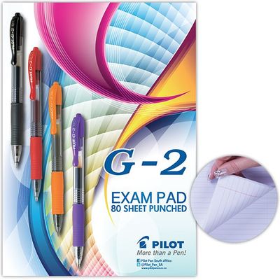 EXAM PAD 80 SHEET PUNCHED