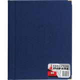 FLIP FILE EXECUTIVE LEATHER LOOK DISPLAY BOOK