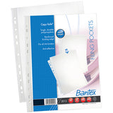 BANTEX Multi-Punched Filing Pockets