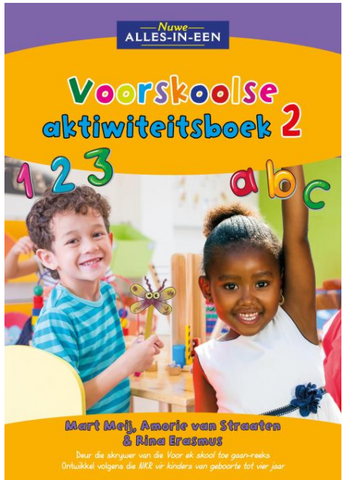 Nuwe Alles-In-Een voorskoolse aktiwiteitsboek 2